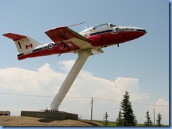 8511 Saskatchewan Trans-Canada Highway 1 Moose Jaw - Canadair CT-114 (Tutor jet) at Visitor Centre