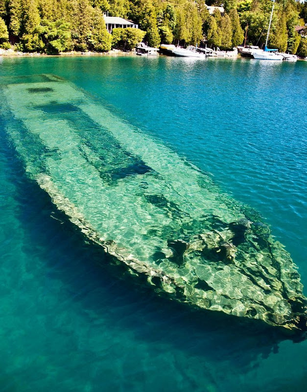 Shipwrecks At Big Tub Harbour In Lake Huron Amusing Planet