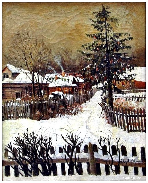 Субботин В. А. (1879 -) «Зима. Дачи»
