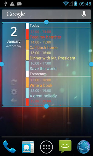 Clean calendar widget Pro