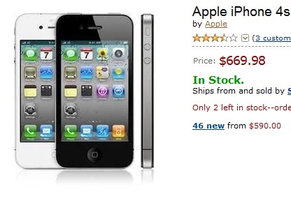 iPhone 4s disponible en Amazon 