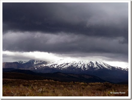 The storm clouds gathering over the Central Plateau New Zealand