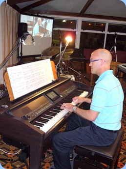 Warren Levick played some straight piano and then some style arrangements on the Clavinova. Very nice too - especially Warren's rendition of Elton John's "Blue Eyes".