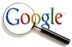 google custom search results below header