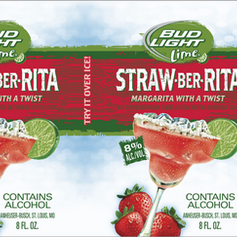Bud Light Lime - Straw-Ber-Rita Margarita 8oz Cans - 149/199 Calories Coming 25 Mar 2013