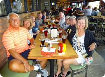 group at brewery