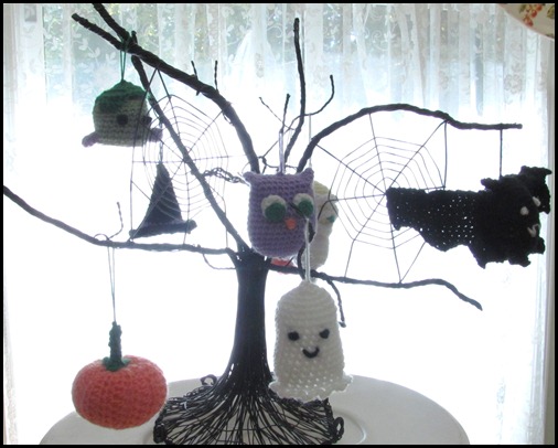2012 october halloween crochet ornaments by tamdoll