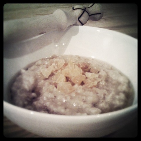 #40 - simple porridge supper stirred with a spurtle