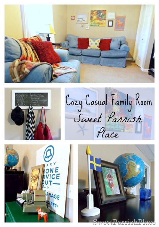 cozy casual family room