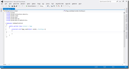 Blue color for project loading in visual studio 2012 color indication feature in visual studio 2012