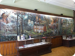 Mural of Jasper County history