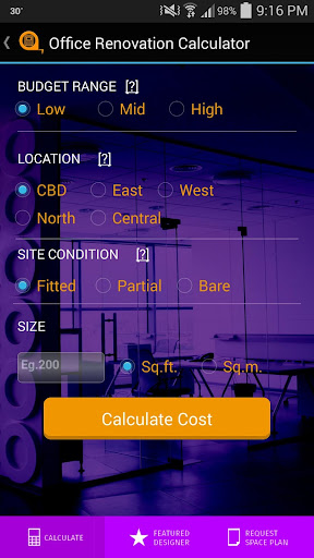 Office Renovation Calculator