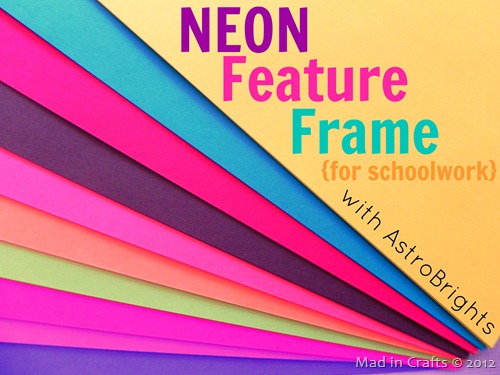 neon feature frame