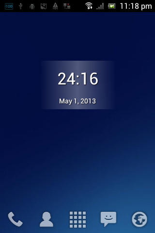 25 Hours Clock Widget