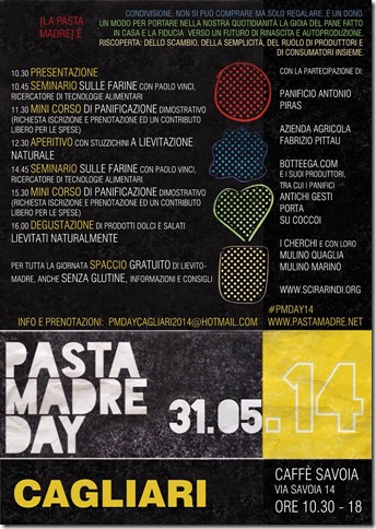 Immagine della locandina della manifestazione pasta madre day 2014