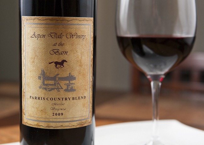 2009 Aspen Dale Winery at the Barn Parris County Blend Virginia Merlot-1