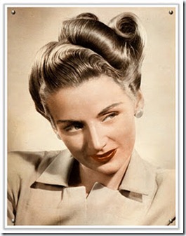 1940s vintage hair updo