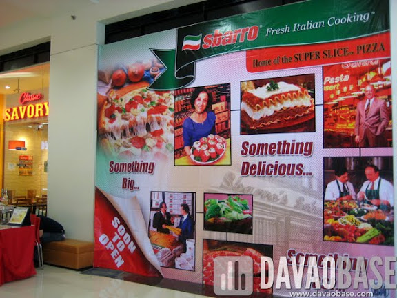 Soon to open: Sbarro in SM City Davao