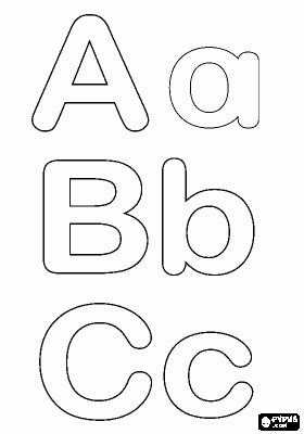 Abecedarios En Blanco Y Negro Para Colorear Abecedarios En Blanco Y Negro Para Colorear