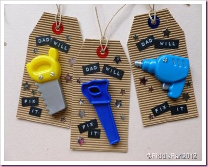 Fathers Day Craft Ideas Tool Gift Tags.