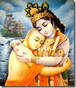 [Krishna hugging Lord Chaitanya]