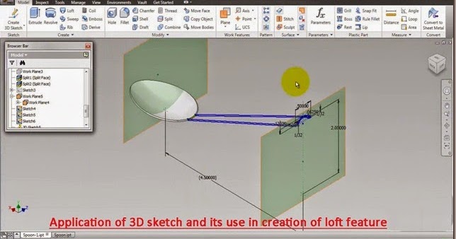 Autodesk Inventor 2014 How to Use Projected Geometry and Work Planes : 13  Steps - Instructables