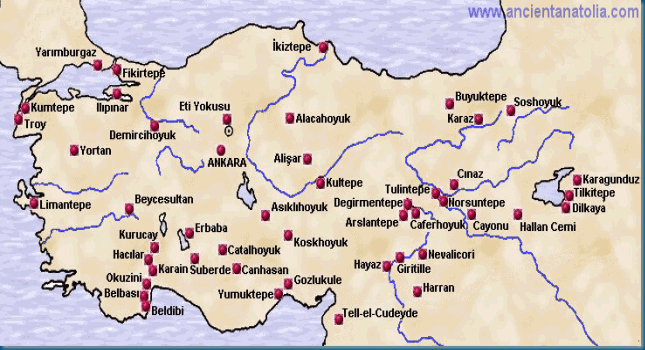 Anatolia prehistoric sites