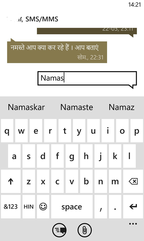 windows mobile phone 8 hindi roman keyboard