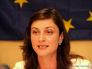 Mariya Nedelcheva, membre du parlement européen et chef observatrice à la mission d’observation électorale de l’union européenne en RDC( MOE UE). Radio Okapi/ Photo John Bompengo