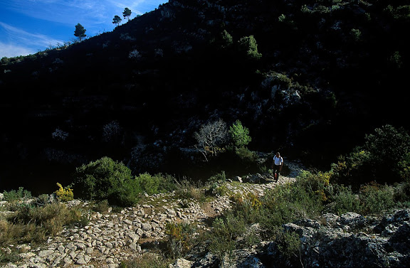 Camí vell de l'ermita de Sant Blai (GR 7), Muntanyes de Tivissa,  Tivissa, Ribera d'Ebre, Tarragona 2002.02