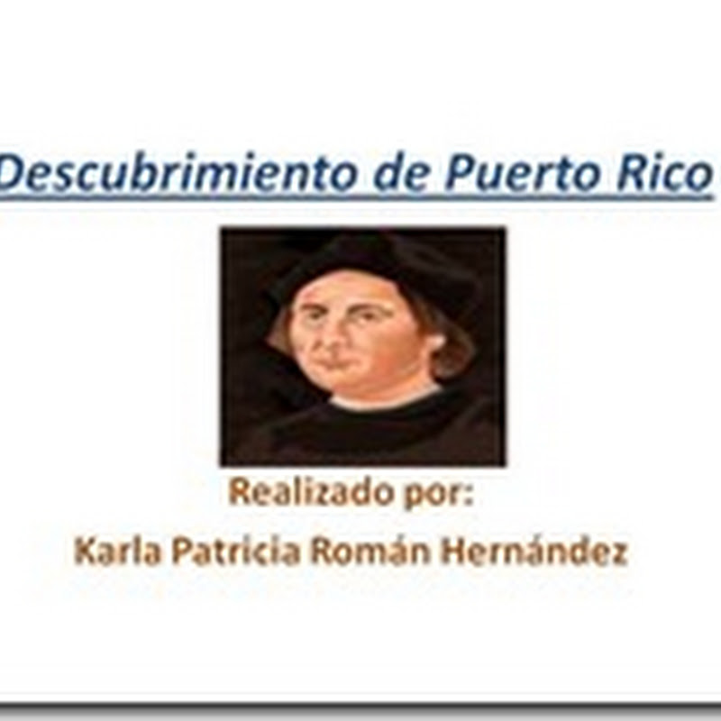 Descubrimiento de Puerto Rico material didáctico