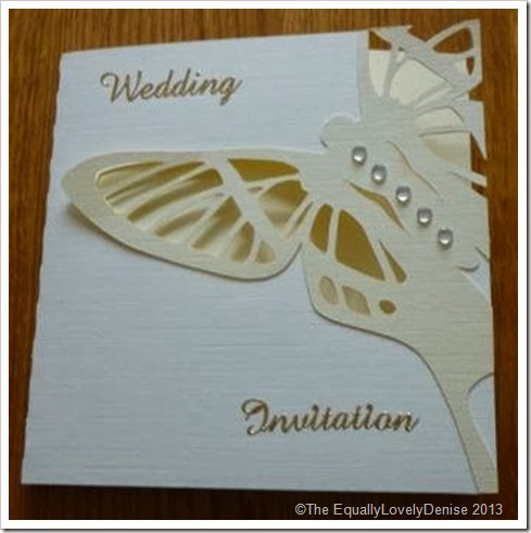 Butterfly wedding invitaion 2