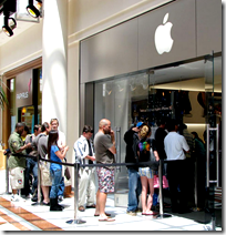 Line outside apple store