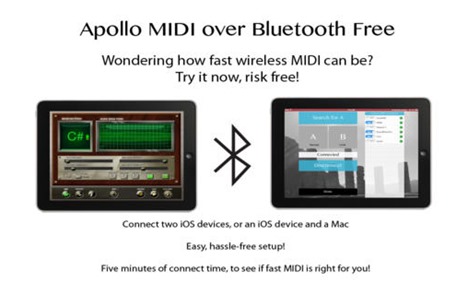 MIDI over Bluetooth App for iPad, iPhone and Mac