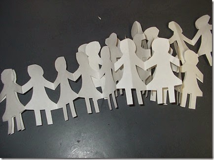paper doll chains