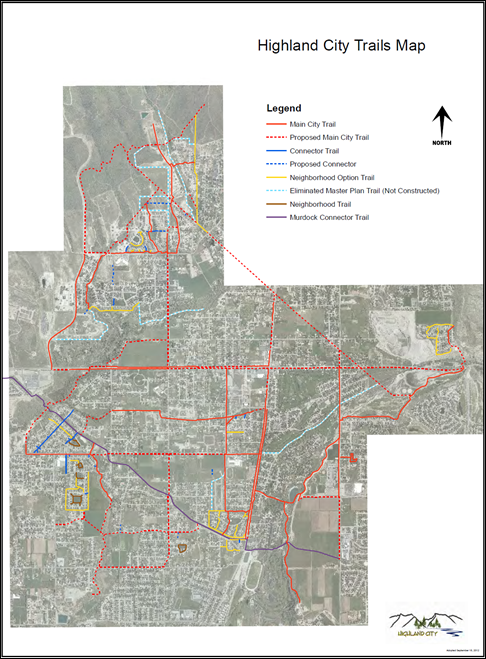 Highland City Trails Map