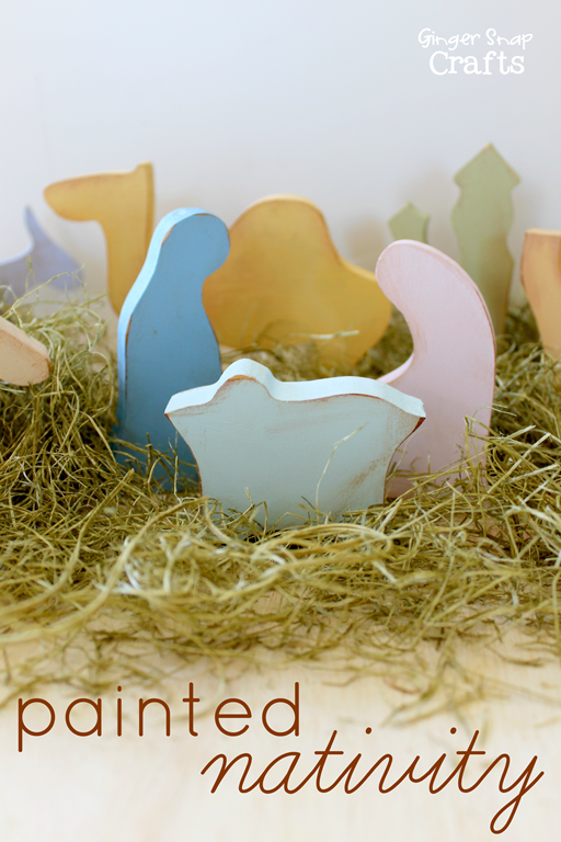 Painted Nativity with DecoArt #Christmas #gingersnapcrafts #ad _thumb[4]