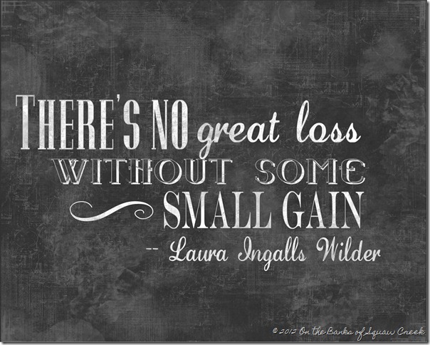 Laura Ingalls Wilder Chalkboard Quote