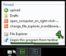 Unpin old file explorer fron taskbar