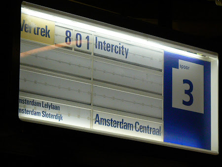 Gara aeroport Schiphol - directia spre Amsterdam