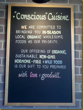conscious cuisine sign