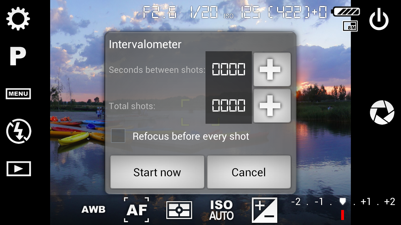 Приложение камера 4pda. Камера fv-5. between shots перевод. intervalometer cant start video-call.