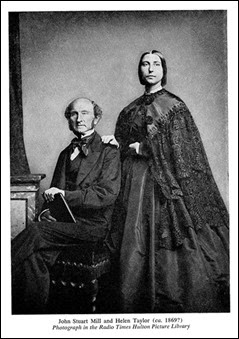 John Stuart Mill,1806-1873,  e a sua esposa Helen Taylor