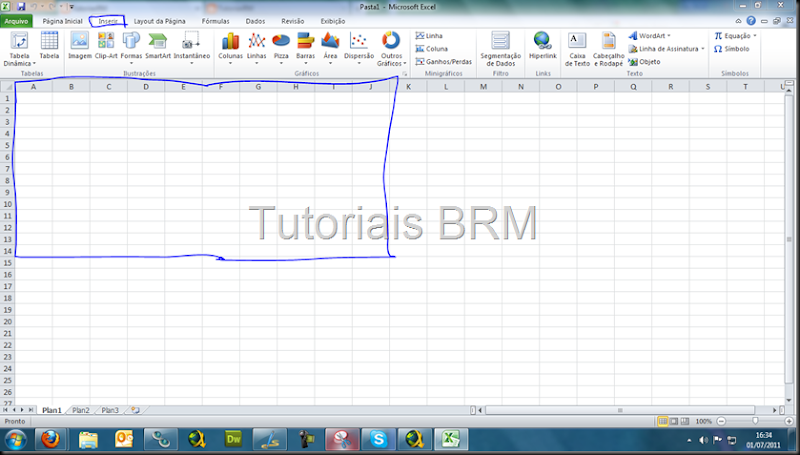 TutoriaisBRM: Como criar planilhas no Excel