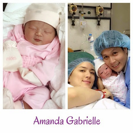 Ara Mina gives birth to Amanda Gabrielle