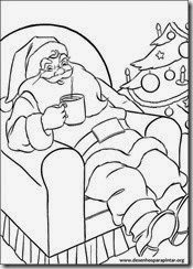 Jogar Papai Noel desenhos para imprimir colorir e pintar do Natal Gratis Online