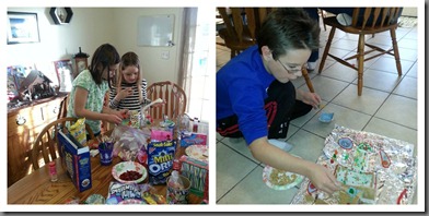 Gingerbread houses creating