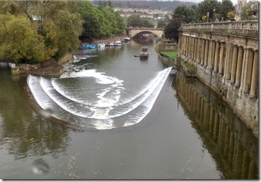 pulteney weir from cafe