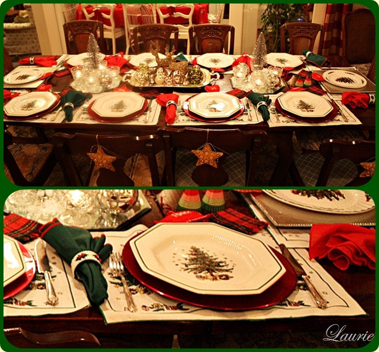 Christmas tablescapes  -Bargain Decorating with Laurie