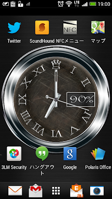 アナログ時計 電池残量ライブ壁紙 Androidアプリ Applion